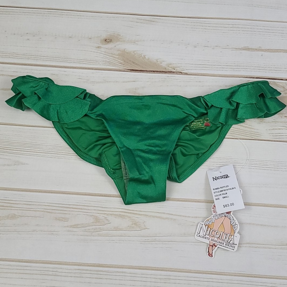 NEW Nicolita swimsuit bikini size small Green